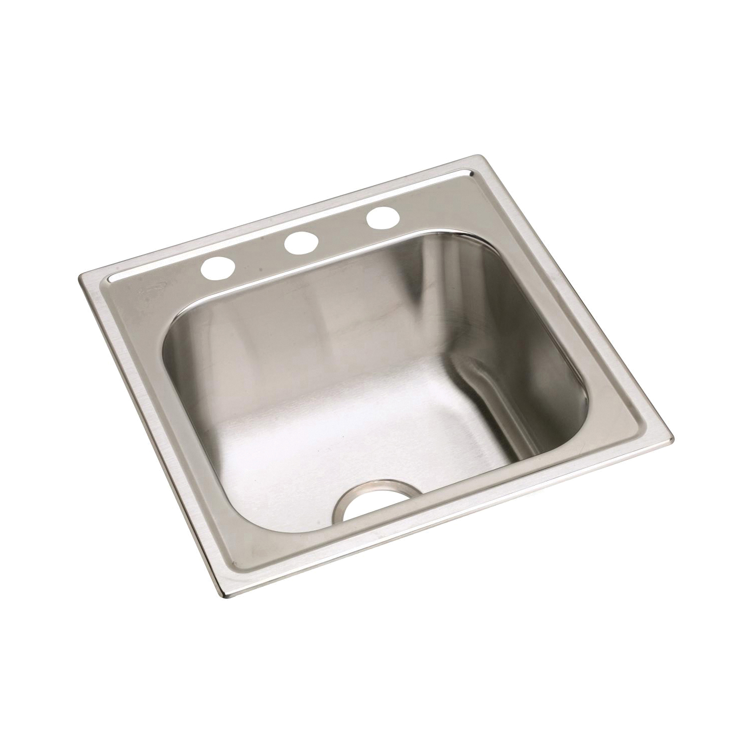 Elkay® DPC12020101 Dayton® Laundry Sink, Rectangle Shape, 20 in W x 10-1/8 in D x 20 in H, Top Mount, Stainless Steel, Satin, Domestic